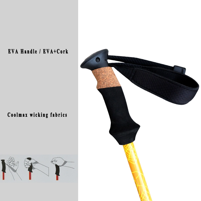 Durable Telescopic Climbing Equipment Nordic Walking Trekking Stick Poles