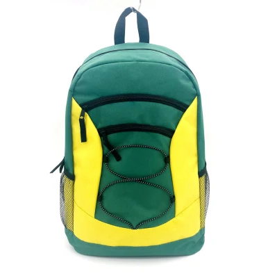 Promoción barata Fábrica al por mayor Impermeable 600d Poliéster Bolsos escolares diarios Deportes Gimnasio Mochila Mochila