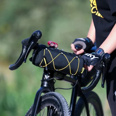 Bolsa de manillar de bicicleta de marco frontal de bicicleta impermeable al aire libre personalizada